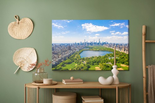 Obraz Na Płótnie Widok Z Lotu Ptaka Na Central Park W Nowym Jorku