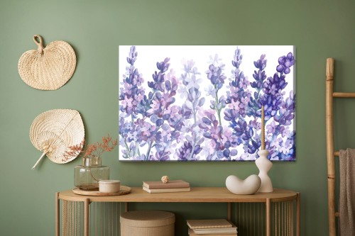 Obraz Na Płótnie Akwarelowa Lawenda