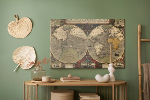 Obraz Na Płótnie Starożytna Mapa Świata