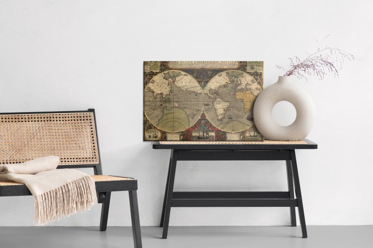 Obraz Na Płótnie Starożytna Mapa Świata