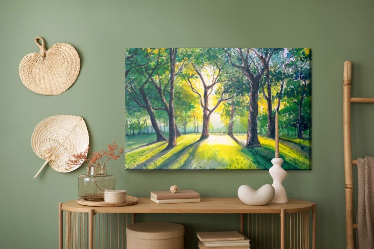 Obraz Na Płótnie Las O Poranku