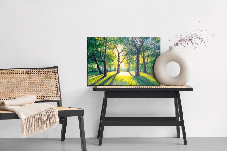 Obraz Na Płótnie Las O Poranku